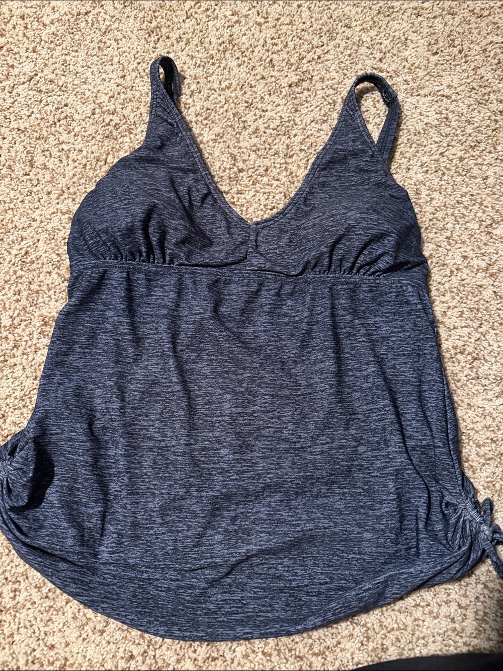 TYR Navy Blue Tankini Swim Top